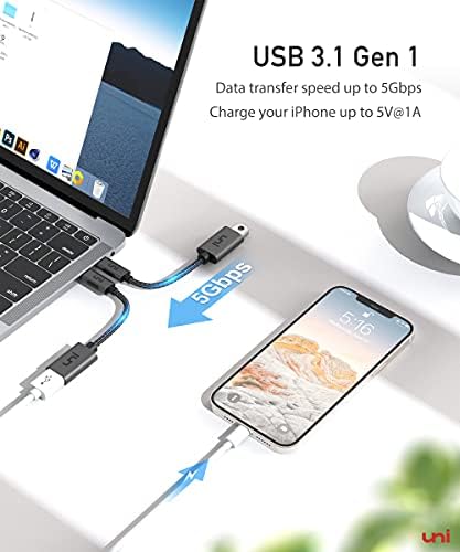 Uni USB-C do USB 3.0 Adapter 2 Pack [Aluminium Shell], 5Gbps USB-C na USB adapter, USB-C OTG kabel za MacBook Pro/Air, iPad Pro/Air,