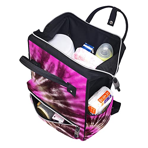 Šarena kravata obojena uzorka pelena torbi za torbe mame ruksak veliki kapacitet pelena torba za njegu za njegu bebe