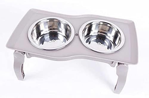 Stalak za kućne ljubimce povišene zdjele hrana za pse pojilica za vodu prijenosna sklopiva keramička zdjela s jednim dvostrukim jelom