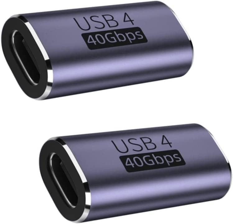 USB C spojnica, USB tipa C ženskog adaptera proširivača kompatibilno s Thunderbolt 4/3 podrška do 40Gbps prijenos podataka, 100W PD
