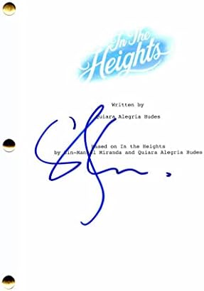 Christopher Jackson potpisao je autogram u scenariju The Heights Full Film - stvorio Lin Manuel Miranda, Moana, Hamilton, Bull