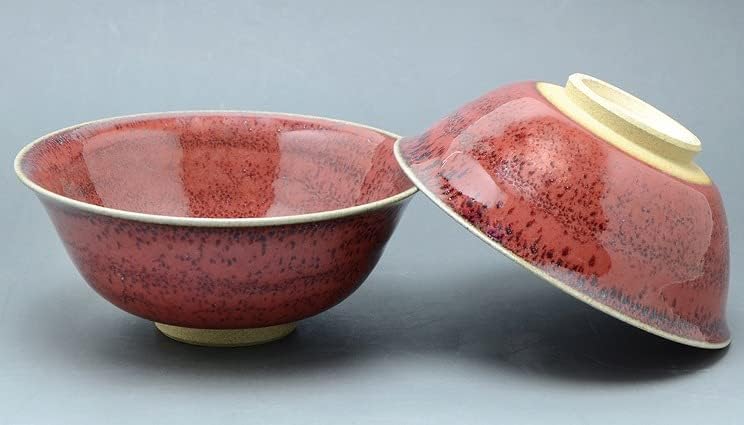 Kyo-yaki. Set od 2 Meshiwan Bowl Shinsha. Papirnata kutija. keramika.