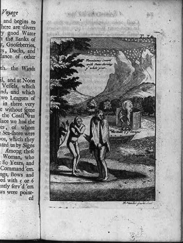 PovijesneFindings Foto: 'Divljaci tjesnaca Magellana', 1698, Čile, Brazil, Indijanci Južne Amerike