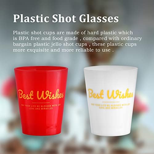Naočale za čaše od 12 mini plastičnih čaša od 1,5 oz / plastične čaše za višekratnu upotrebu / nelomljive čaše za zabave/slatke čaše