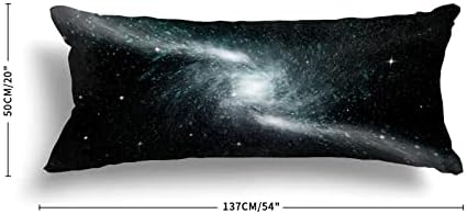 UTF4C zvijezde planete galaksije jastuk za tijelo pokrov pamuk 20 x 54 odrasli mekani s jastukom za jastuke s patentnim zatvaračem,