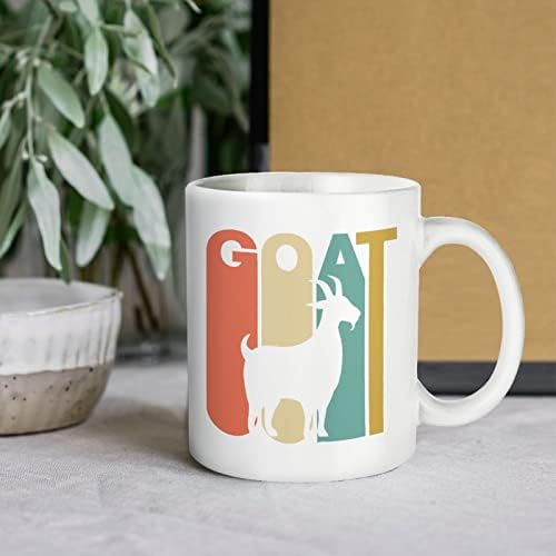 Šalica s printom kozje siluete u vintage stilu čaša za kavu keramička šalica za čaj smiješni poklon s logotipom za ured, dom, žene,