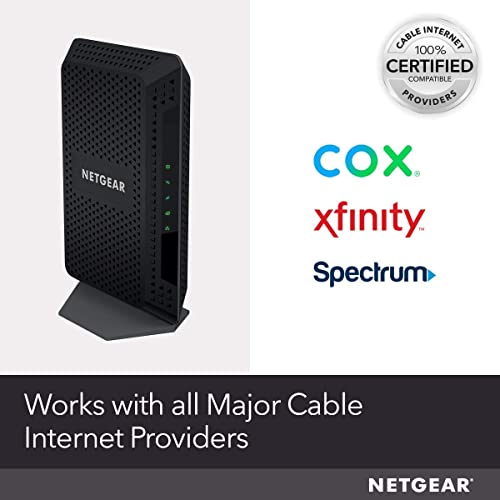 Kabelski modem NETGEAR CM600 - Kompatibilan sa svim kabelskim usluga, uključujući Xfinity od Comcast, Spectrum, Cox | za kabelske planova