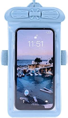 Torbica za telefon Vaxson, kompatibilan s vodootporan slučajem ELUGA V P-06D Panasonic Dry Bag [Bez zaštitne folije za ekran] plave