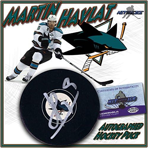 Martin HAVLAT potpisao je pak San Jose Sharks s novim 3 - NHL Pakovi s autogramima