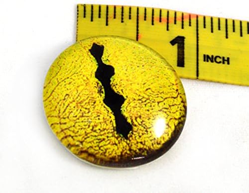 30 mm jednostruka žuta zmija ili zmajevo stakleno oko za skulpture za taksidermiju ili nakit za izradu fantasy zanata