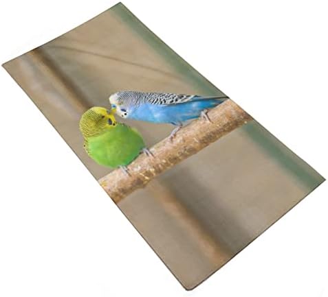 Papageti ljubavne ptice papige na grani ručnike za ručnike za upijajuću suhu krpu za upijaju
