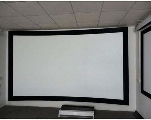 PDGJG 4K 16: 9 Bijelo tkano akustični prozirni Prilagođeni HD 3D zakrivljeni zaslon projektora fiksnog okvira za zaslon za projekciju