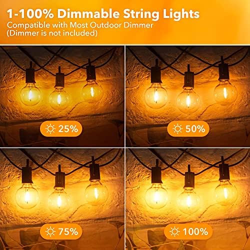 Vanjski vijenci od svjetla - plug-in LED svjetla za popločani dio dvorišta s plastičnim žaruljama od 940 USD, viseća svjetla za sve