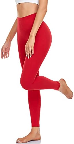 AHLW maslačke meke gamaše s visokim strukom za žene elastične udobne joga hlače prilagođene koži dnevno casual gamaša