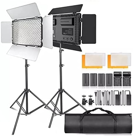 ZSEDP Video Light Professional Photography LED Svjetlo sa tronogom 2 Set zatamnjen 5600k za studijsko svjetlo za rasvjetu