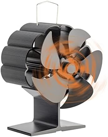 Ventilator za kamin s 5 lopatica, pogonjen toplinskom energijom, ventilator peći, ventilator za izgaranje drva, tihi kućni ventilator