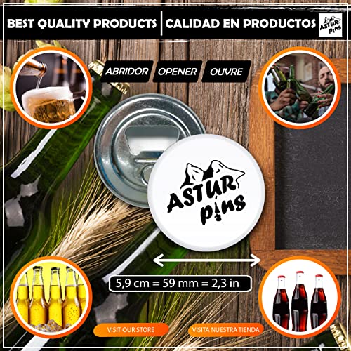 Astur Pins - Shield za otvarač boca ṡwiętajna 2 - Gminas of Warmian -Masurian Voivodeship - Poljska - Otvarač piva za boce, originalni