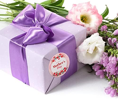 120pcs poklon Naljepnice Sretan Majčin dan Naljepnice, 1,5 cvjetne poklon oznake za Majčin dan naljepnice za omotnice poklon pakiranje