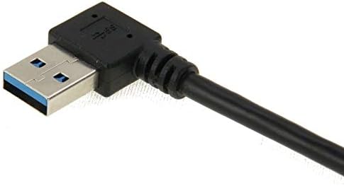 USB adapter USB 3.0 desni kut 90 stupnjeva kabel za produženje kabela za žensku adaptersku vrpcu, duljina: 18cm.