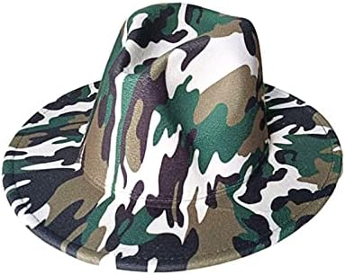 Tiskani šešir muški kamuflažni kapci kostimi jazz za žene široki šešir za zabave bejzbol kape univerzalni atletski