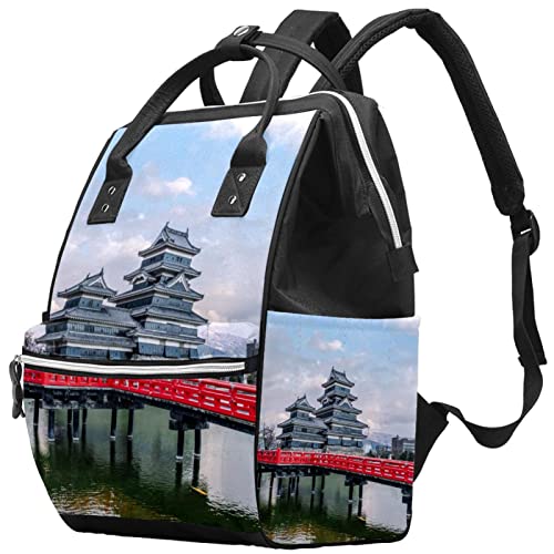 Matsumoto dvorac Japan Japan Pelena torbi za torbe mame ruksak veliki kapacitet za pelene torbe za njegu za njegu bebe