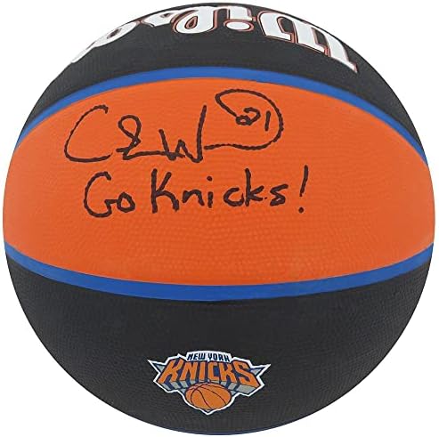 Charlie Ward potpisao je New York Knicks Wilson City košarku u punoj veličini w/Go Knicks - Košarka s autogramima