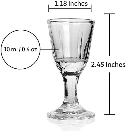 Set od 6 jedinstvenih mini čaša za vino od 0,4 oz 10 ml