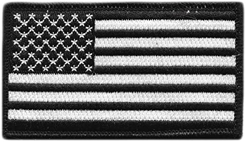 Gadsden i Culpeper 2 x 3,5 - USA Tactical Patch - crno -bijeli