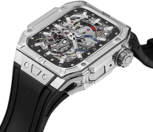Bholsa luksuzna modifikacija kompleta Case Watch Band za Apple Watch 8 7 45 mm čelični remen za IWatch Series 8 7 45 mm remen za gledanje
