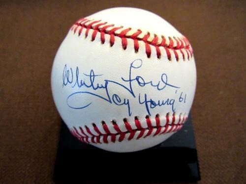 Whitey Ford 1961. Cy Young & WS MVP Yankees Hof Potpisan auto VTG OAL BASEBALL JSA - Autografirani bejzbol