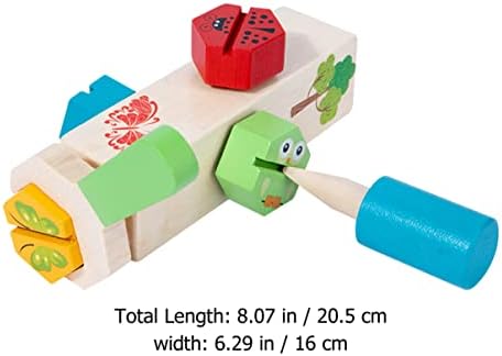 Toyandona 5sets vijak- zategnuta matica za zatezanje djece vijčane pomagala- na sposobnost drvene obavještajne obuke podučavajući igračke