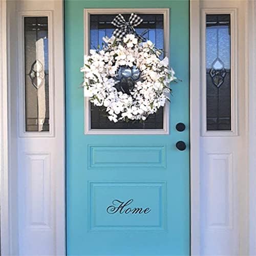 Ganfanren bivol-blebetni vijenac uskršnji dekor bijeli dogwood proljetni vijenci vijenac dekor ulazne vrata viseći ukras znak dobrodošlice