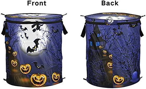 Halloween Witch Castle Bumpkin Cobweb Pop up up rublje rublje s poklopcem sklopiva košarica za skladištenje srušena torba za rublje