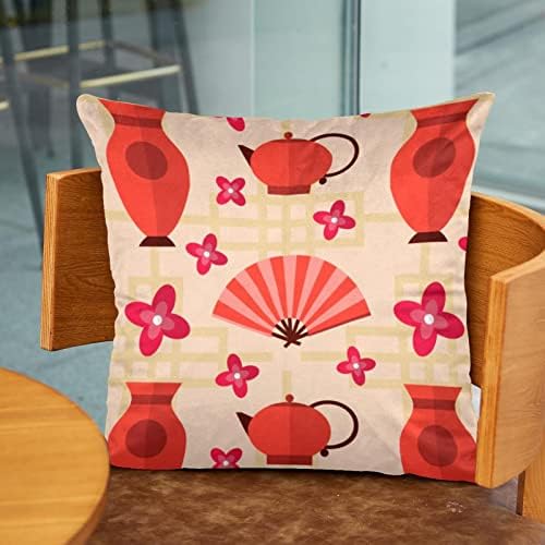 VBFOFBV SET od 2 poklopca lumbalnog jastuka, mekani ukrasi za dekor kućne seoske kuće, japanska proljetna cvjetanja cvjeta