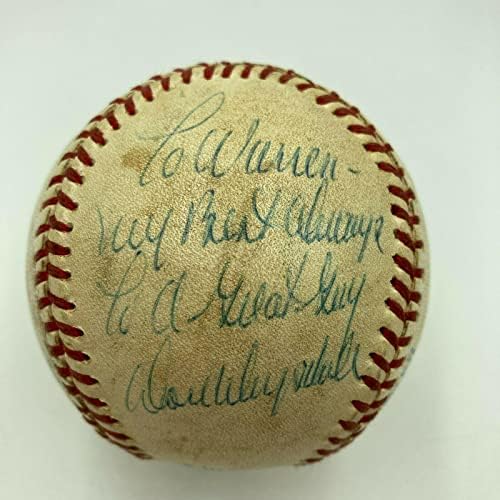 Don Drysdale potpisana igra koristila Vintage američke lige bejzbol PSA DNA CoA - MLB igra koristila bejzbols