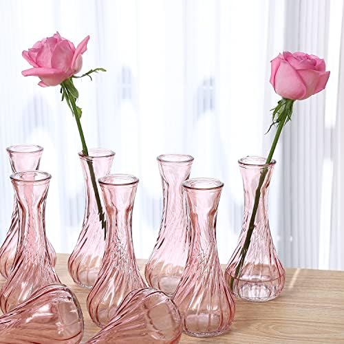 Mala staklena vaza, pupoljke u velikoj mjeri za cvjetne aranžmane, događaje, vjenčanja za uređenje doma, središnji stol