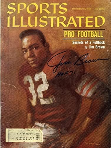Jim Braun s autogramom od 26.09.60 od 21 do 71 svjedočio je - NFL časopisi s autogramima