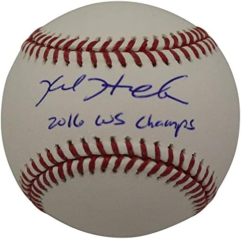 Kyle Hendricks potpisao OML Baseball Chicago Cubs WS Champs Fan 36110 - Autografirani bejzbol