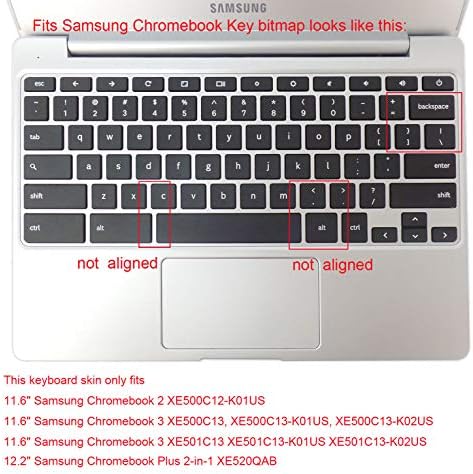 Silikonski poklopac tipkovnice Kože kompatibilno za 11,6 inčni Samsung Chromebook 3 XE500C13 XE501C13, 11,6 inčni Samsung Chromebook