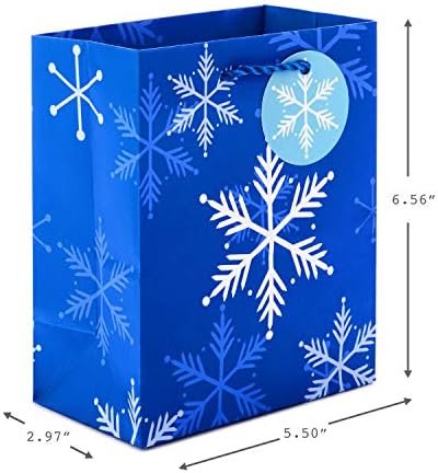 Hallmark 6 Mali blagdanski poklon vrećica, pustite snijeg -