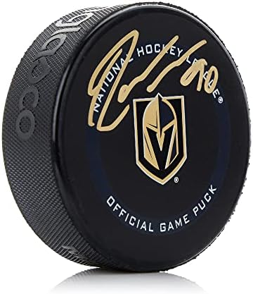 Robin Lehner Vegas Golden Knights potpisao je službeni pak-NHL pakove s autogramima