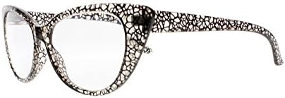 Ženske dizajnerske naočale za čitanje mačjeg oka u sivoj i bijeloj boji u boji 1,00 ~ +4,00 u