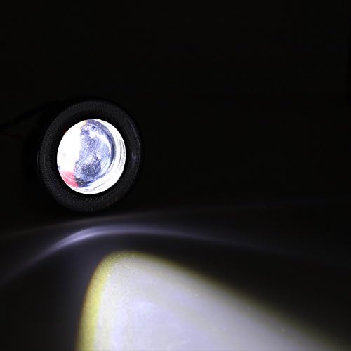 2pcs 3,5 inčni bijeli projektor svjetla za maglu s crvenim prstenom 5 dnevno svjetlo za vožnju automobilskih prednjih svjetala