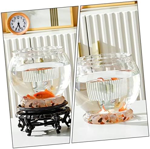 Balacoo izvrsni kontejner za hranjenje dekor radna površina globus dom Neraskidiva riba prozirna zdjela spremnik čist stol