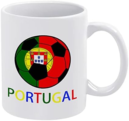 Šalica za ispis portugalskog nogometa čaša za kavu keramička šalica za čaj smiješni poklon s logotipom za ured, dom, žene, muškarce-11