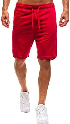 Adongnywell muški trčanje kratkih kratkih hlača brze suhe lagane atletske teretane kratke hlače s džepovima