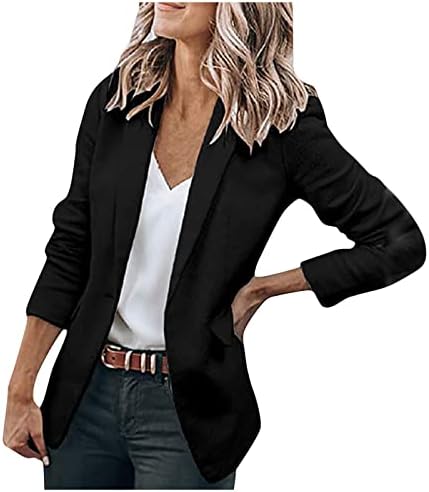 Nova godina odjeća ženske casual blejzere otvorene prednje radne jakne s dugim rukavima Blazer