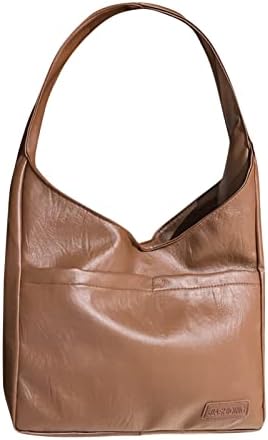 Hobo torbe za žene Plus veličine, ženska modna torba na rame, jednobojna torba za kupovinu u retro stilu, ženske torbe na rame plus