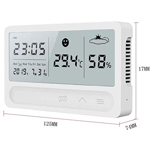 Sobni termometar-mjerač temperature i vlažnosti, budilica, nijemi sobni termometar